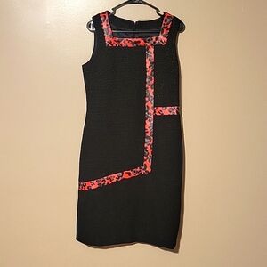 Ashro Midi Sleeveless Dress Black Womens Size 8‎